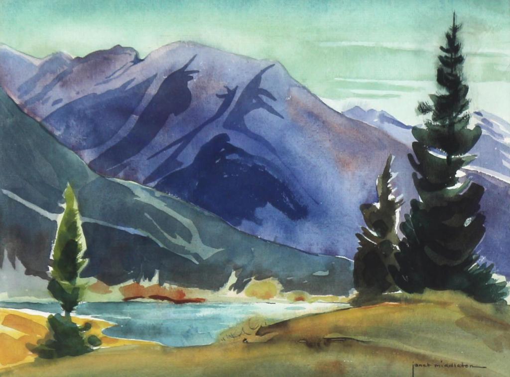 Janet (Holly) B. Middleton (1922-1989) - Banff Landscape
