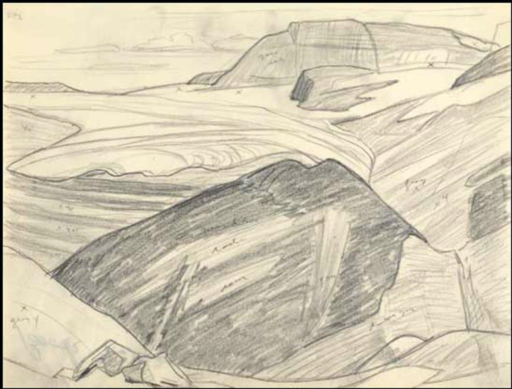 Lawren Stewart Harris (1885-1970) - Rocky Mountain Drawing 9 - 52