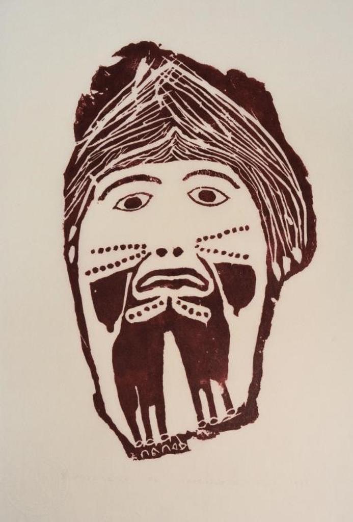 Davidialuk Alasua Amittu (1910-1976) - Tattooed Face, 1963