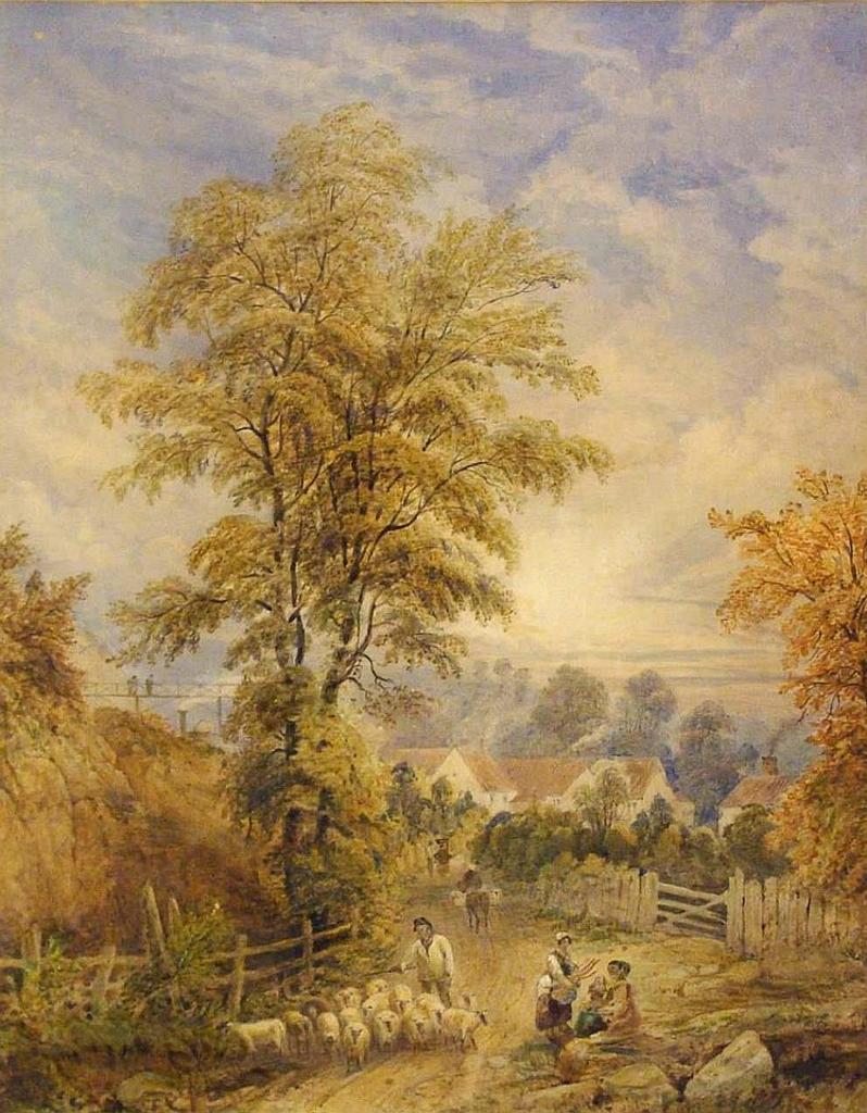 Thomas Creswick (1811-1869) - Figures on a Path