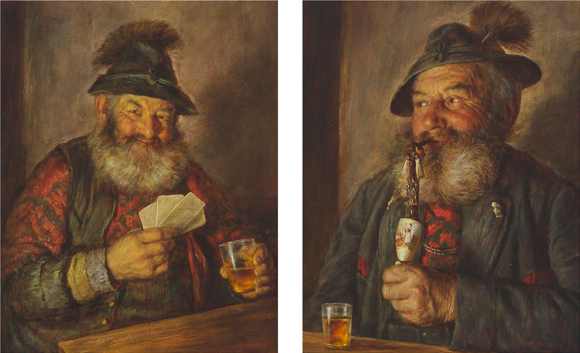 Hrvoj Melkus - Playing Cards; Smoking A Pipe