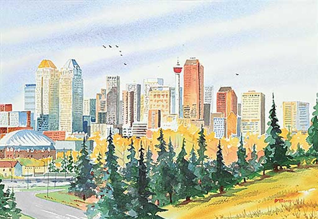 Peter J. Thompson (1939) - Untitled - Calgary Cityscape