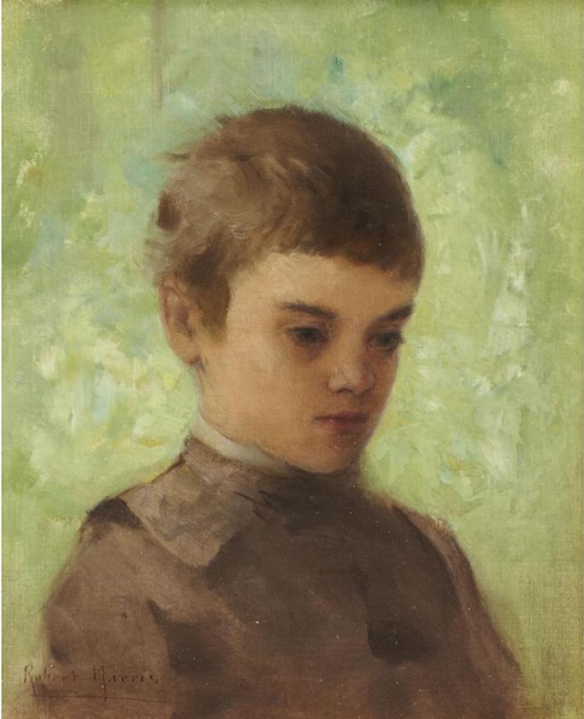 Robert Harris (1849-1919) - Portrait Of A Young Boy
