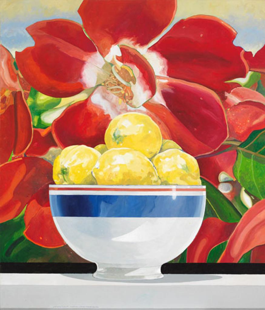 William Goodridge Roberts (1921-2001) - Porcelain, Lemons, Flowers and Sky