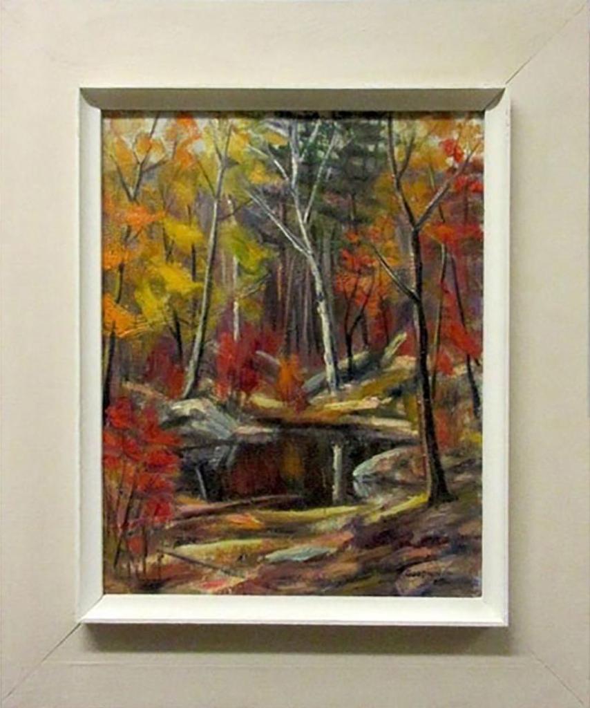 Betty Roodish Goodwin (1923-2008) - Untitled (Woodland Pool - Autumn)