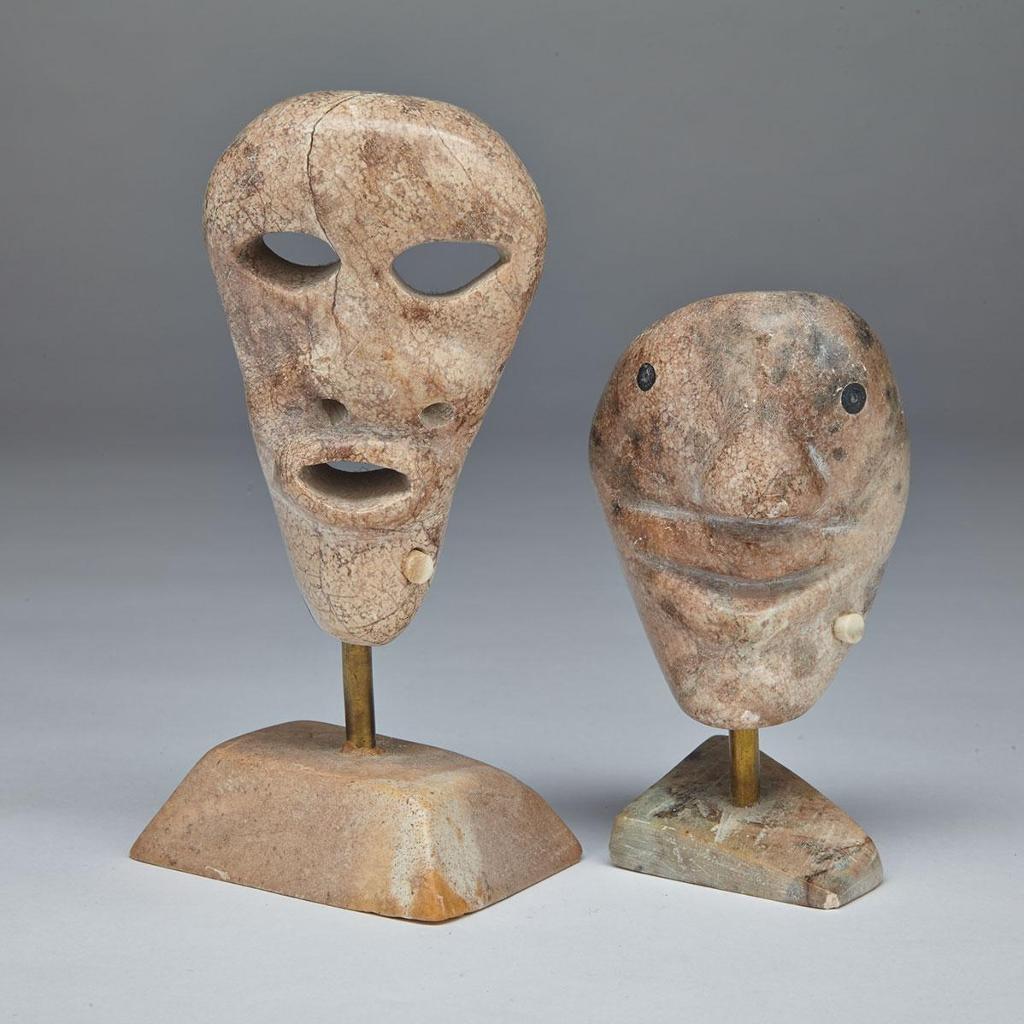 Floyd Kuptana (1964-2021) - Two Masks On Bases