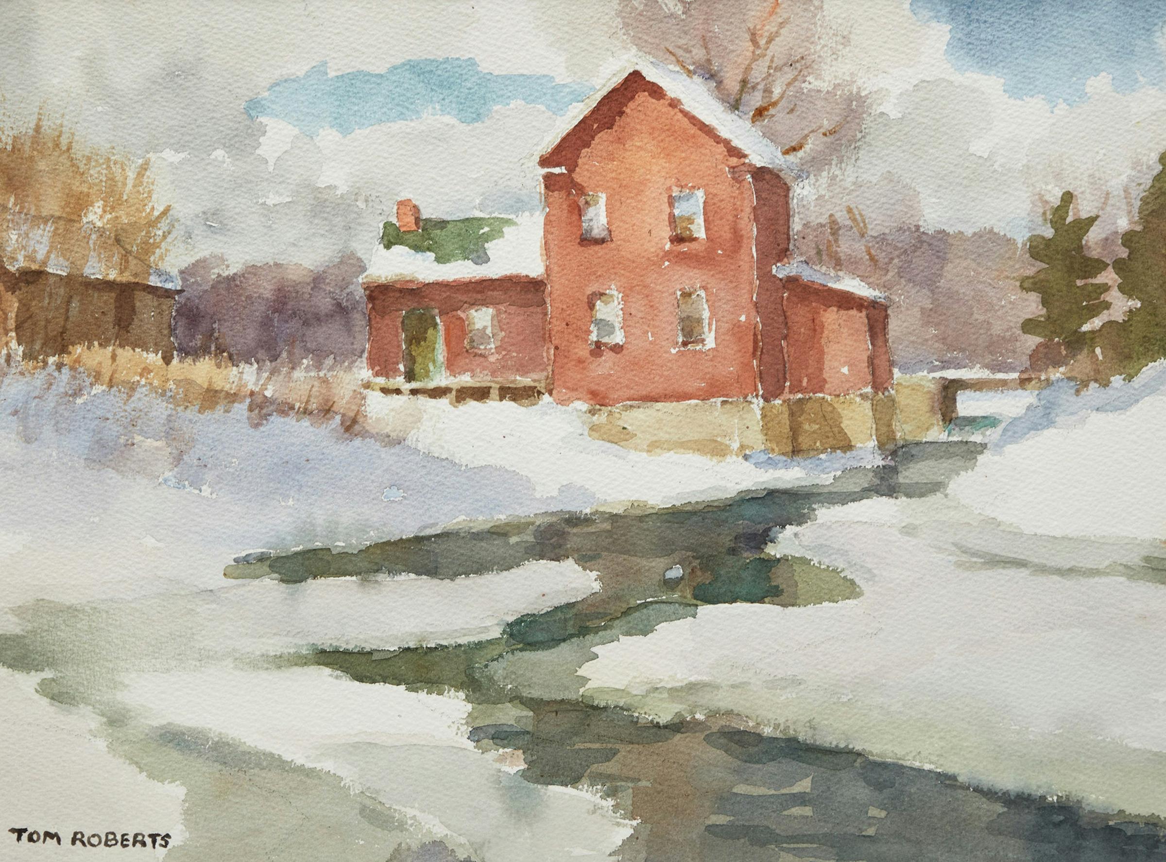 Thomas Keith (Tom) Roberts (1909-1998) - Ontario Mill in Late Winter