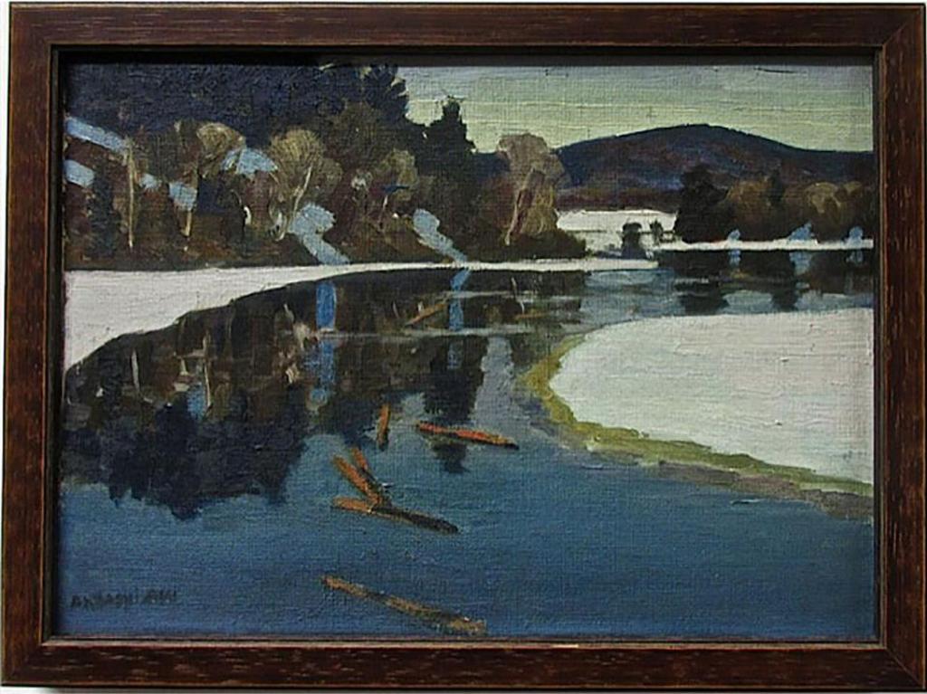 Charles Anthony Francis Law (1916-1996) - Starting To Run The Logs, Gatineau River