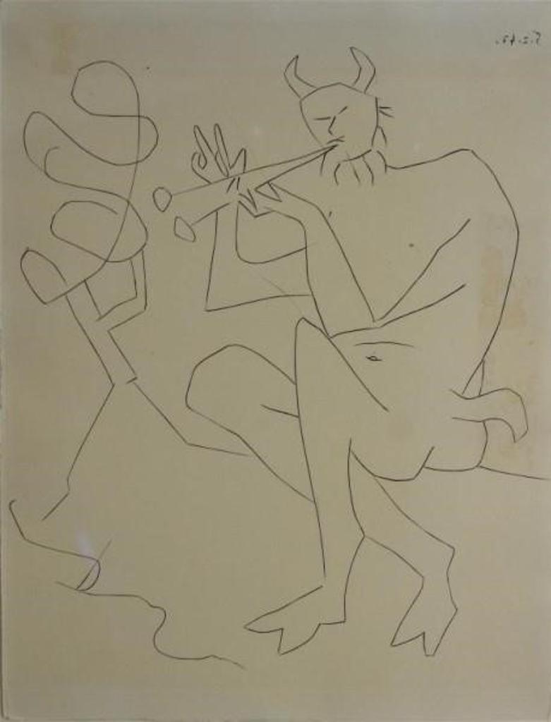 Pablo Ruiz Picasso (1881-1973) - Etching from Dos Contes series. From the edition of 250