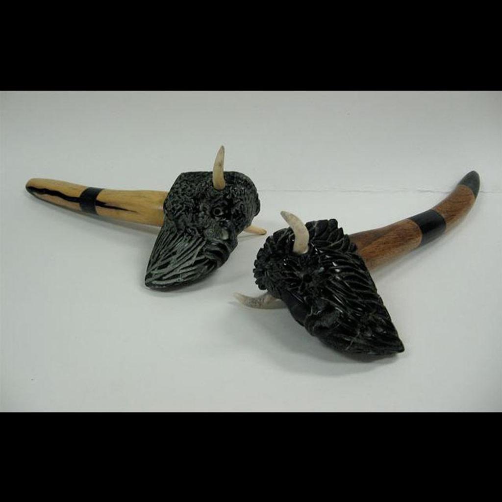 Samuel G. Dimmick - Two Buffalo Head Pipes