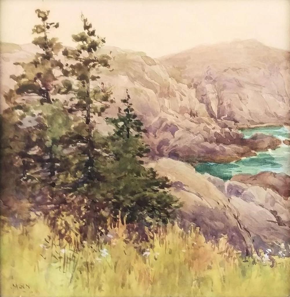 Robert Ford Gagen (1847-1926) - Rocky Coast, 1912