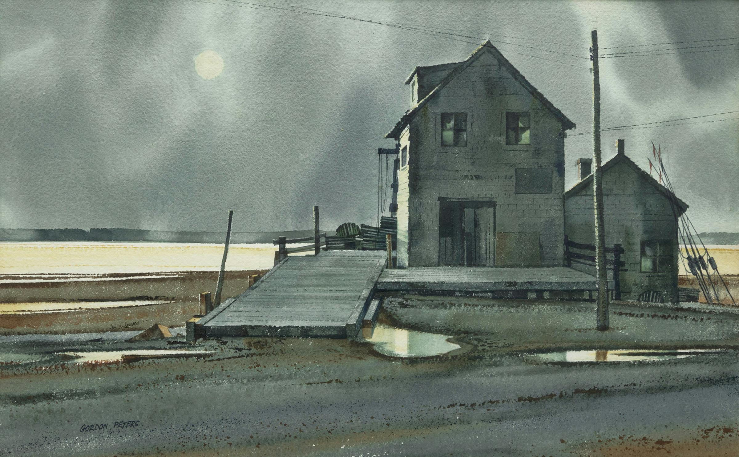 Gordon Peters (1920-2014) - Rainy Day, Rustico, P.E.I.
