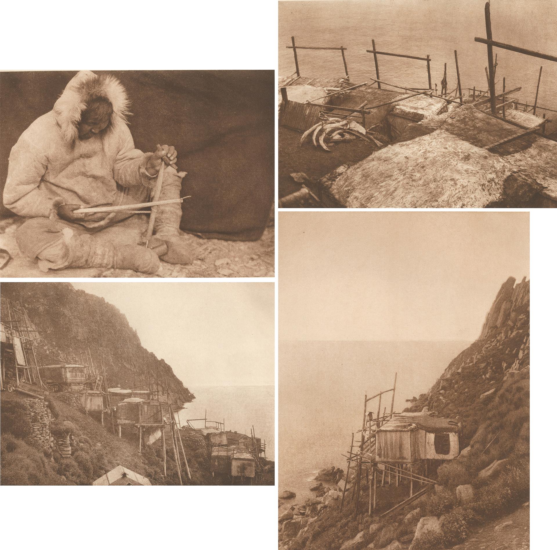 Edward Sherrif Curtis (1868-1952) - Set Of Four Ugiuvak (King Island) Photogravure Plates, Ca. 1928