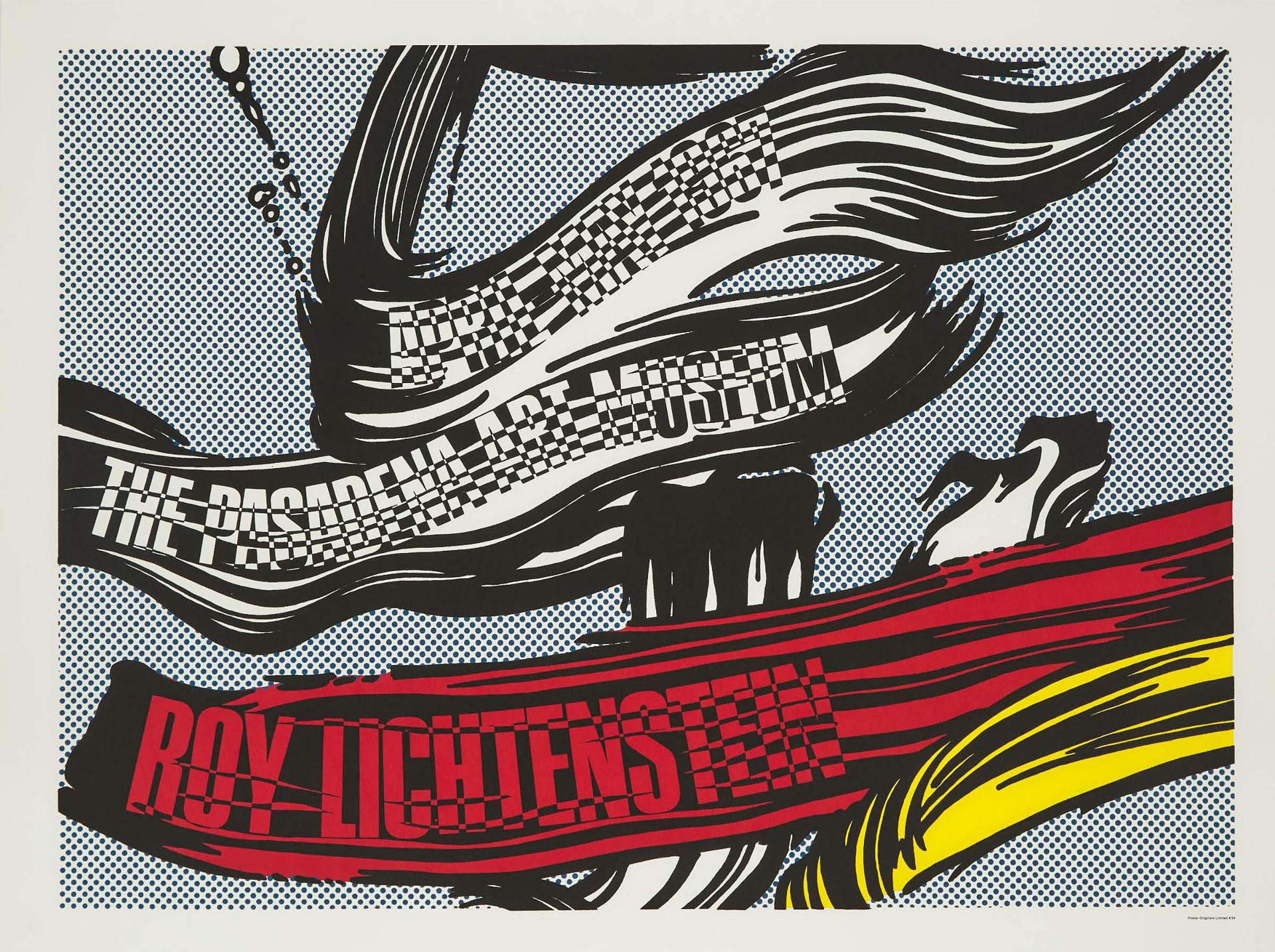Roy Lichtenstein (1923-1997) - Brushstrokes, Pasadena Museum, Circa 1967