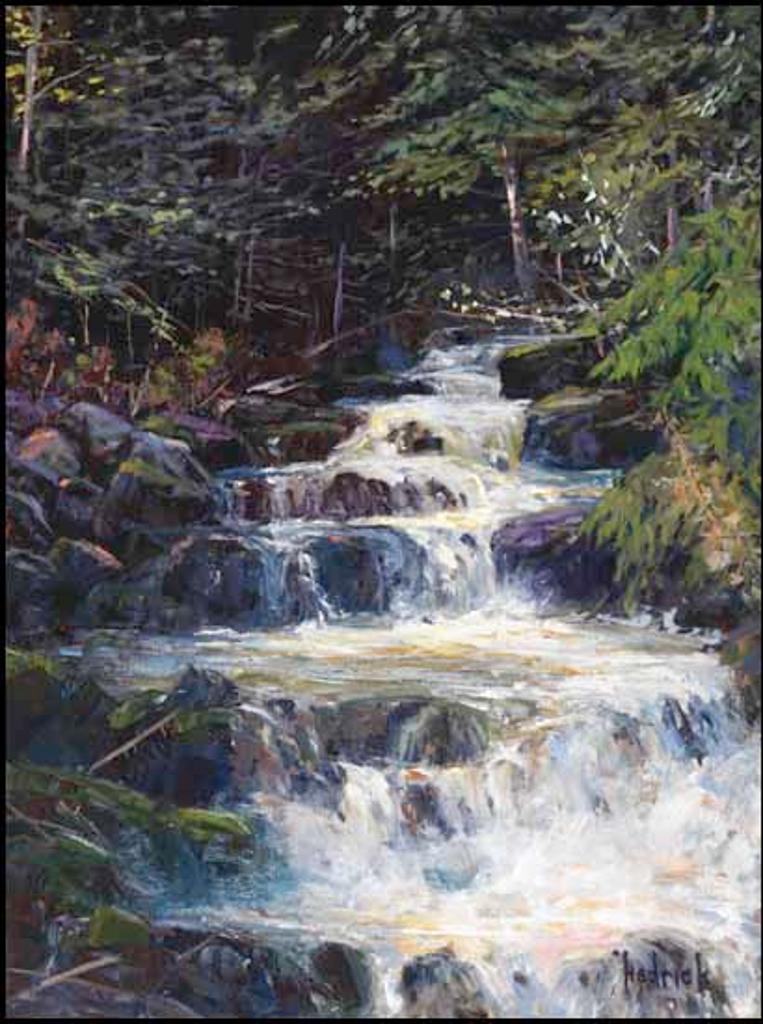 Ron Hedrick (1942) - Wilderness Waterfall