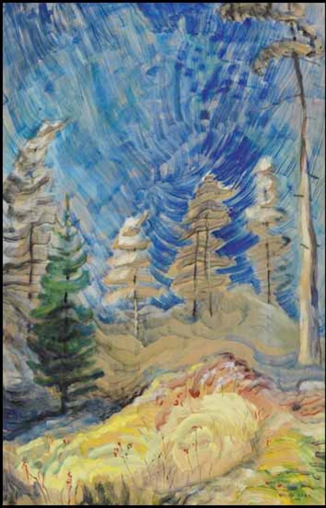 Emily Carr (1871-1945) - Frivolous September ~ Up the Gorge (Blue Sky and Forest)
