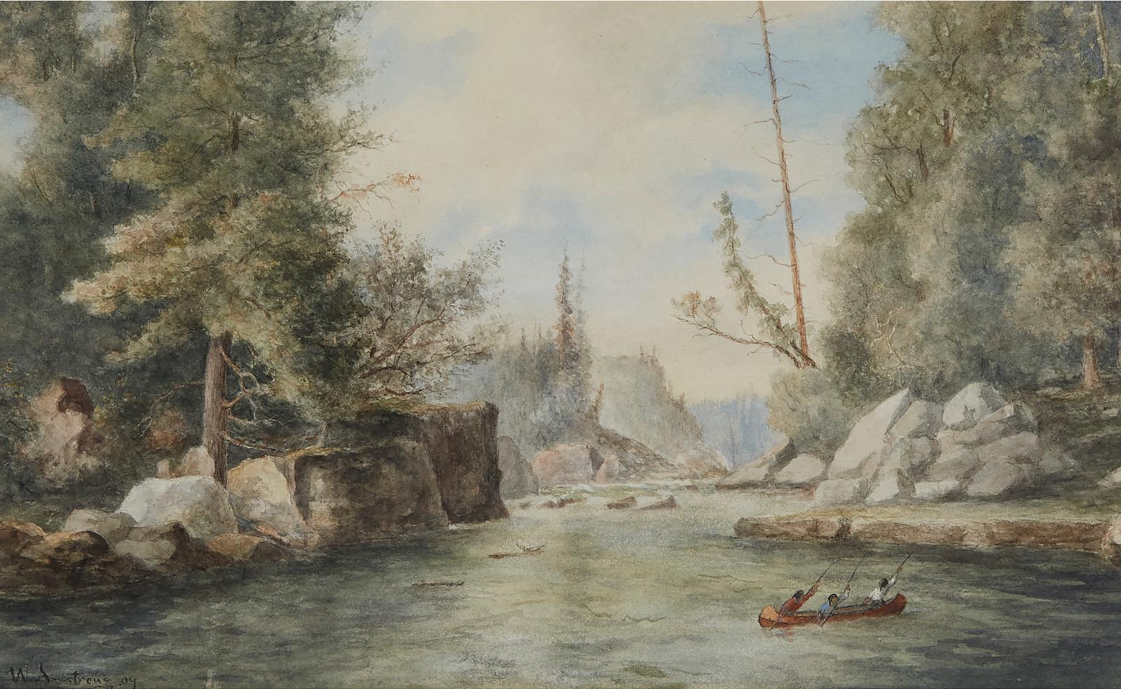 William Armstrong (1822-1914) - Rapids, West End Of White Earth Lake, N. Ontario