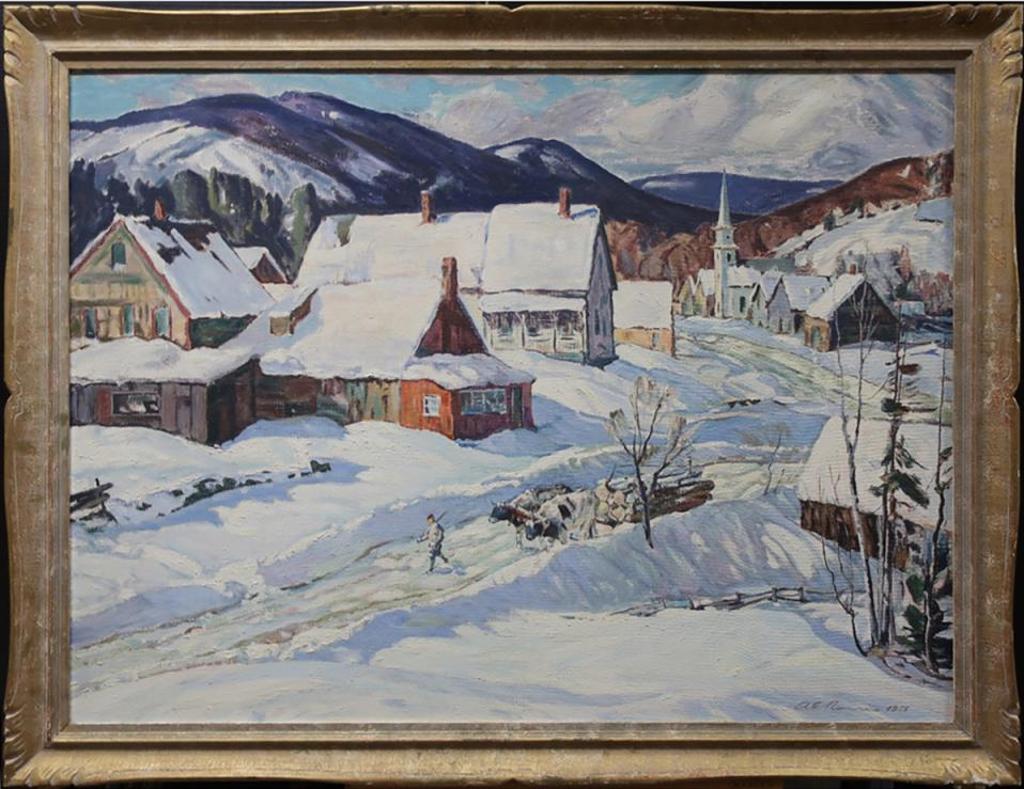 A.G. Norris - Untitled (Winter In The Laurentians - Hauling Logs)