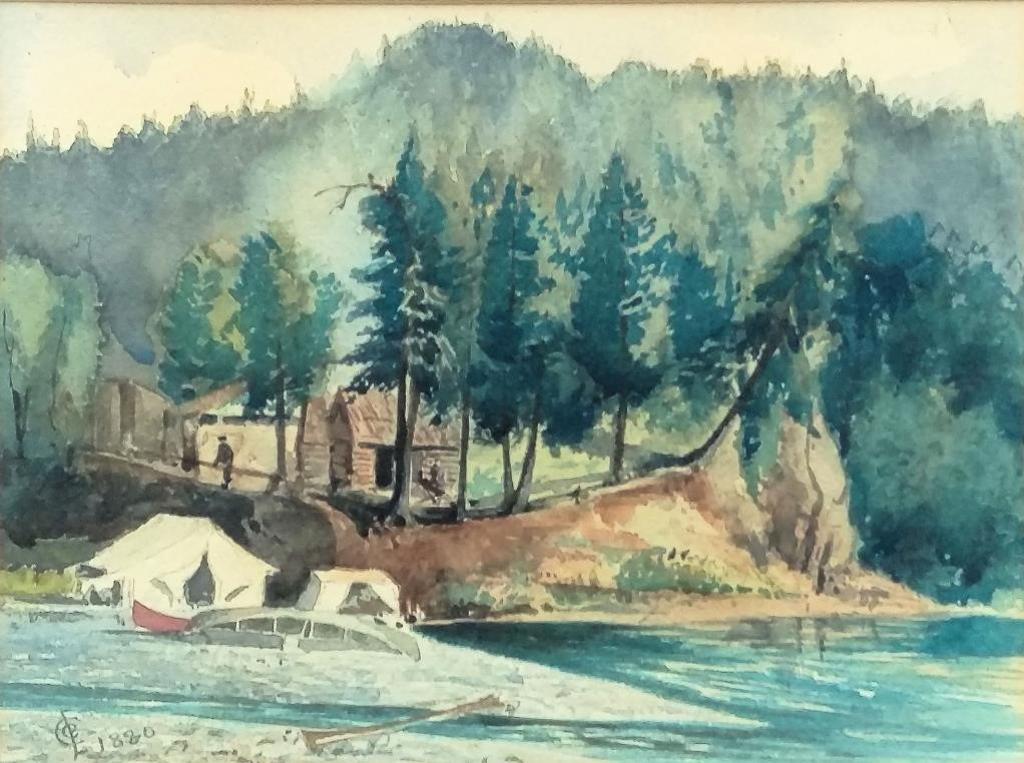 Edward Clarke Cabot (1818-1901) - Home Pool, Grand River, Baie des Chaleurs, 1880