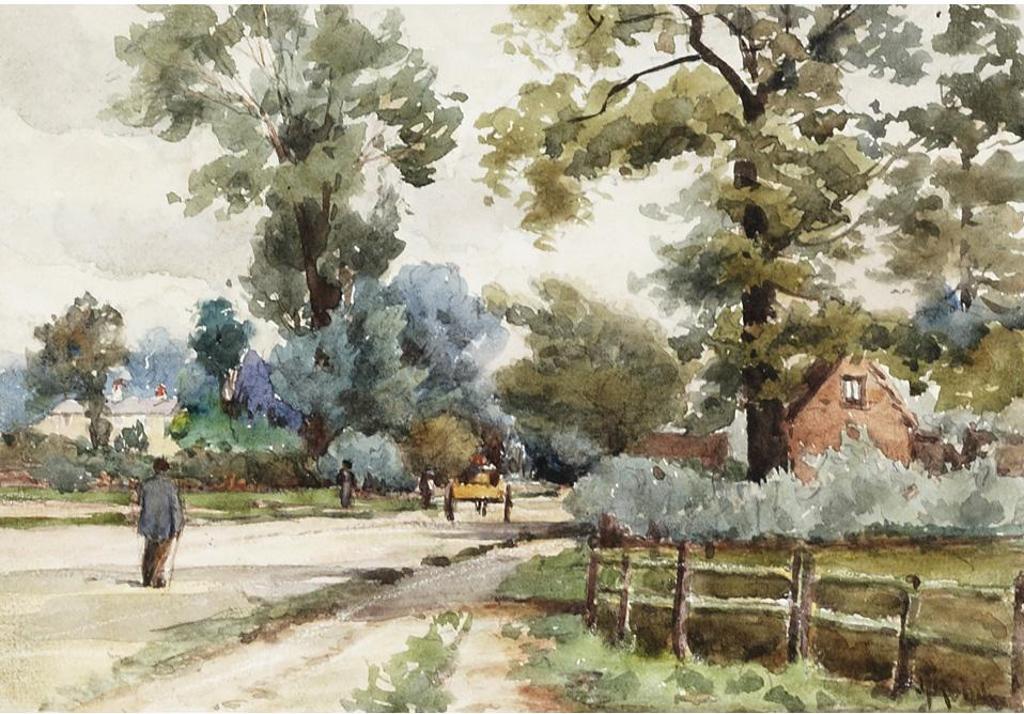 Joseph Thomas Rolph (1831-1916) - A Lane In Kent, England