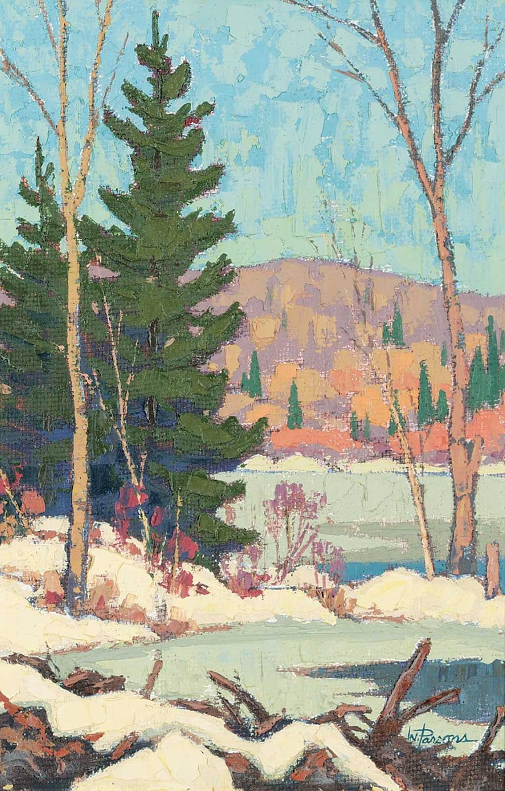 William (Bill) Parsons (1909-1982) - March in Haliburton - Spring Breakup