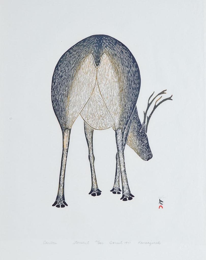 Kananginak Pootoogook (1935-2010) - Caribou