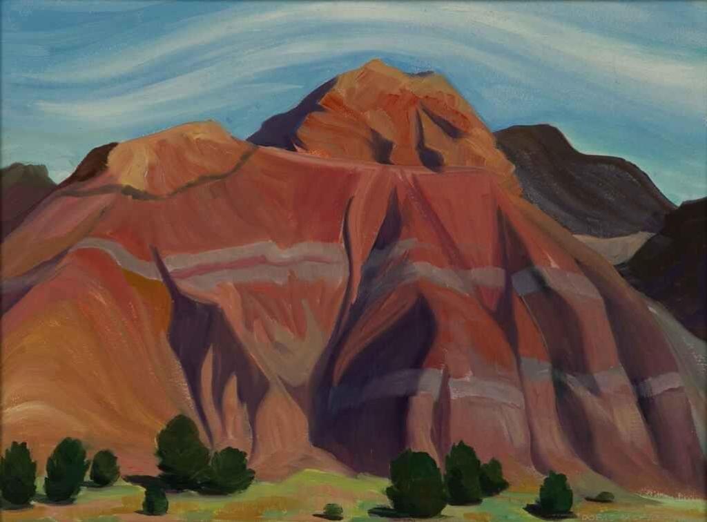 Doris Jean McCarthy (1910-2010) - Hill in the Red Gorge (1998)
