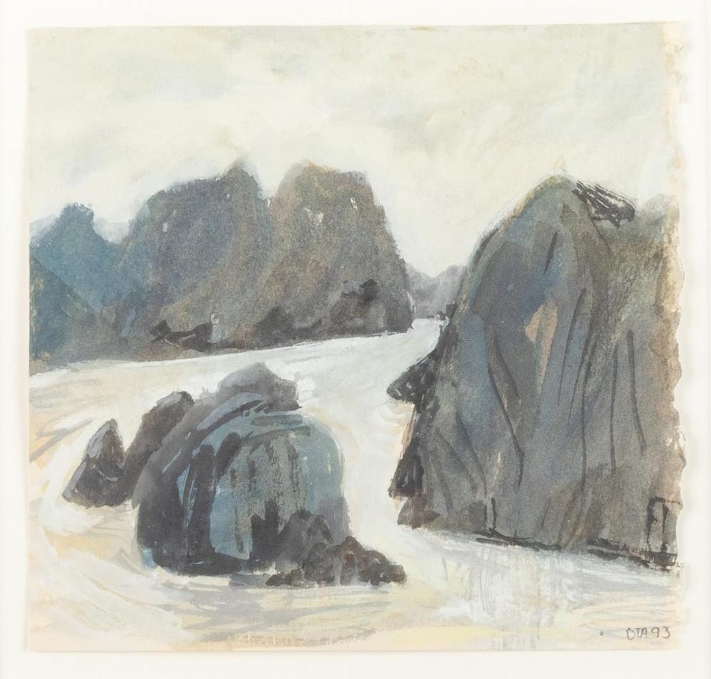David T. Alexander (1947) - Untitled - Riverscape