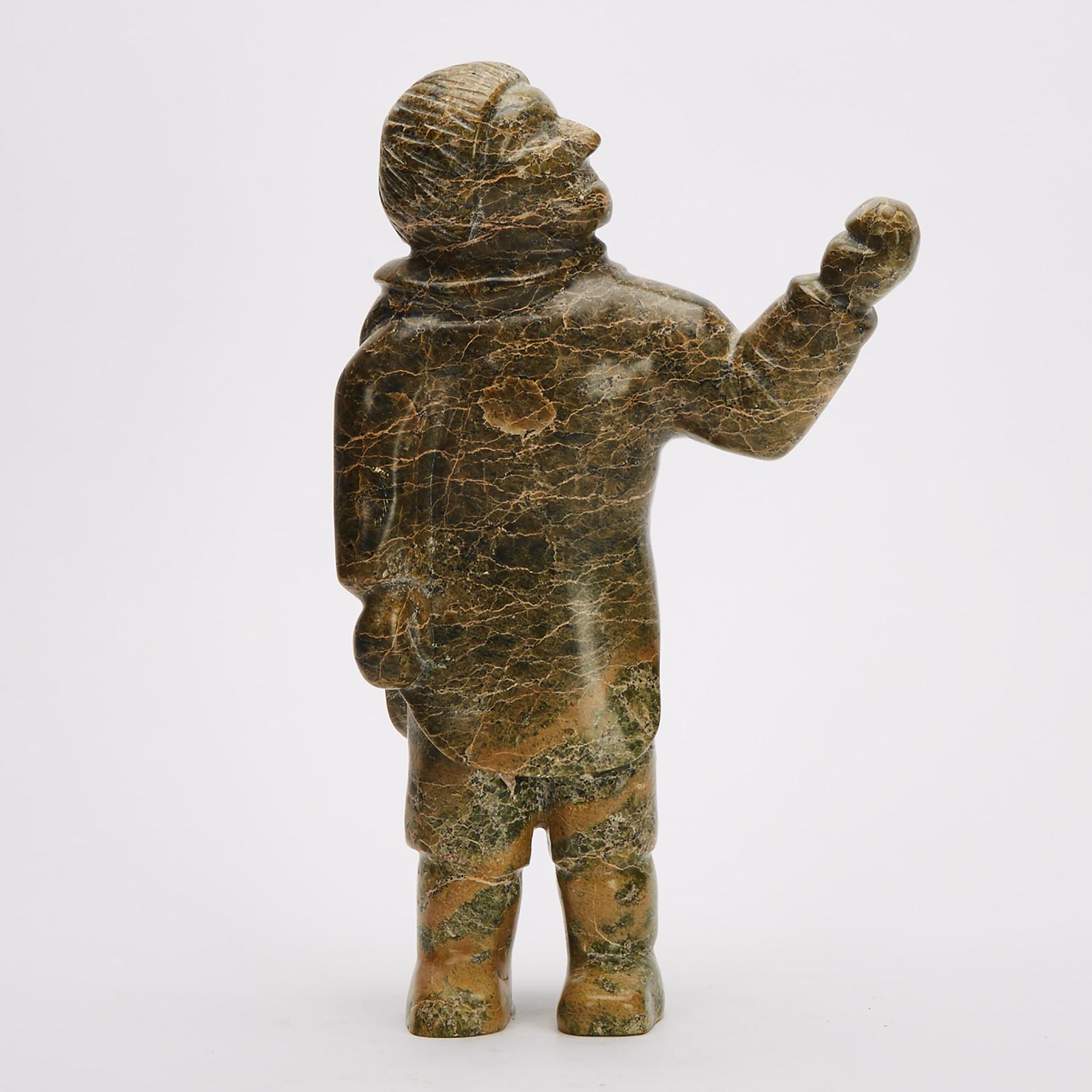 Pootoogook Qiatsuk (1959) - Man Shaking His Fist