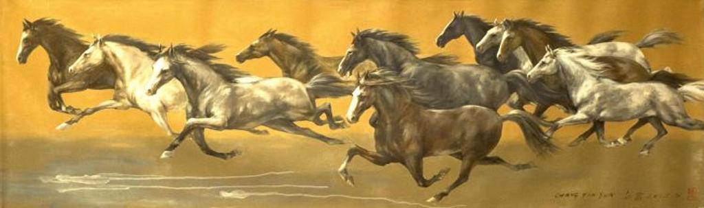 Chang Yin Sun - Untitled - Horses Running