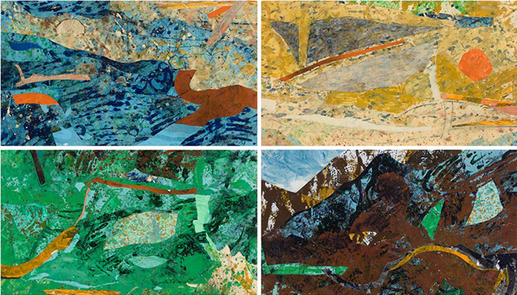 Alan Wood (1935-2017) - Forest, Mountain, Beach and Ocean