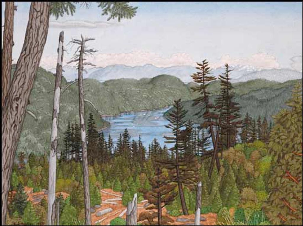 Edward John (E. J.) Hughes (1913-2007) - Finlayson Arm, Saanich Inlet