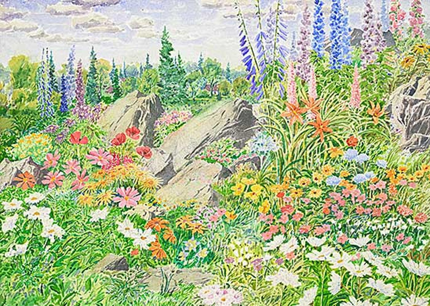 James Stanford (Stan) Perrott (1917-2001) - Untitled - Spring Flowers