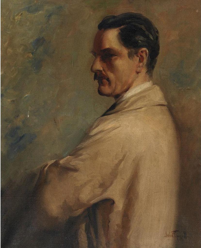 John Wentworth Russell (1879-1959) - Self-Portrait In An Artist’S Smock