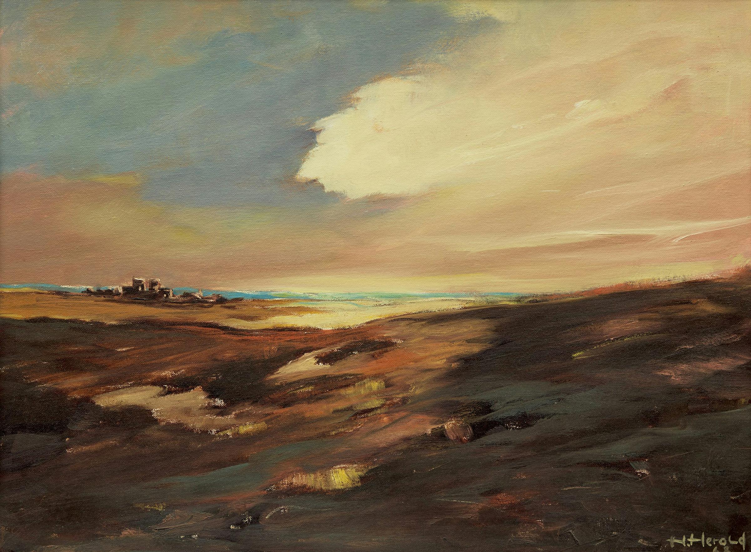 Hans Herold (1925-2011) - Sunset in the Prairies