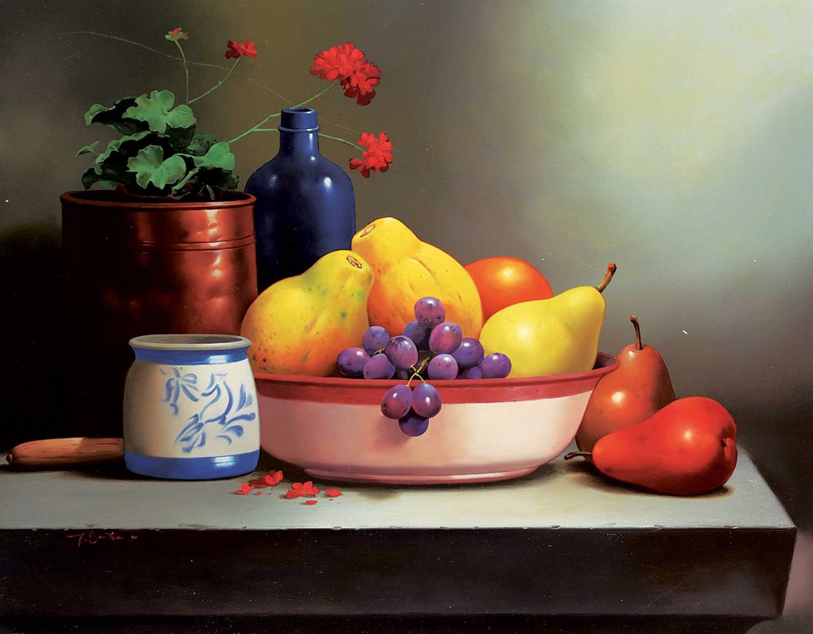 Victor Santos (1934-2003) - Bowl of Fruit
