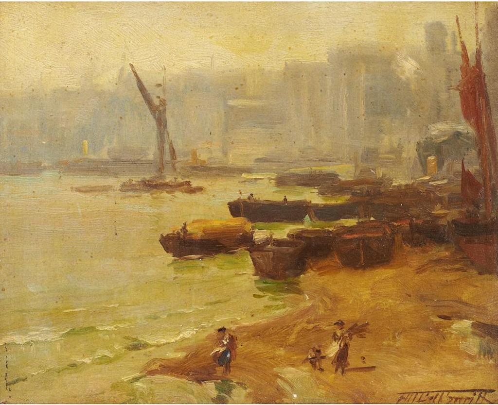 Frederic Martlett Bell-Smith (1846-1923) - Low Tide, London