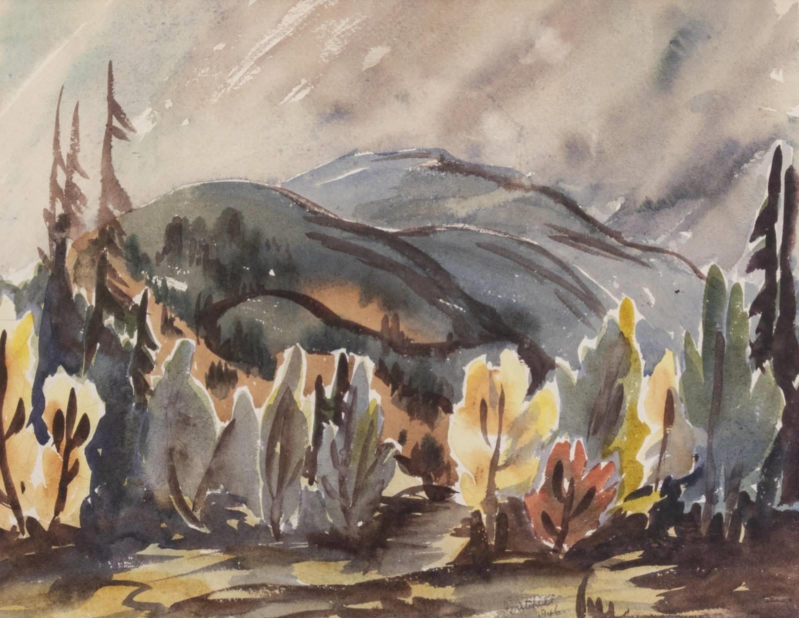 Janet Mitchell (1915-1998) - Rain In The Mountains