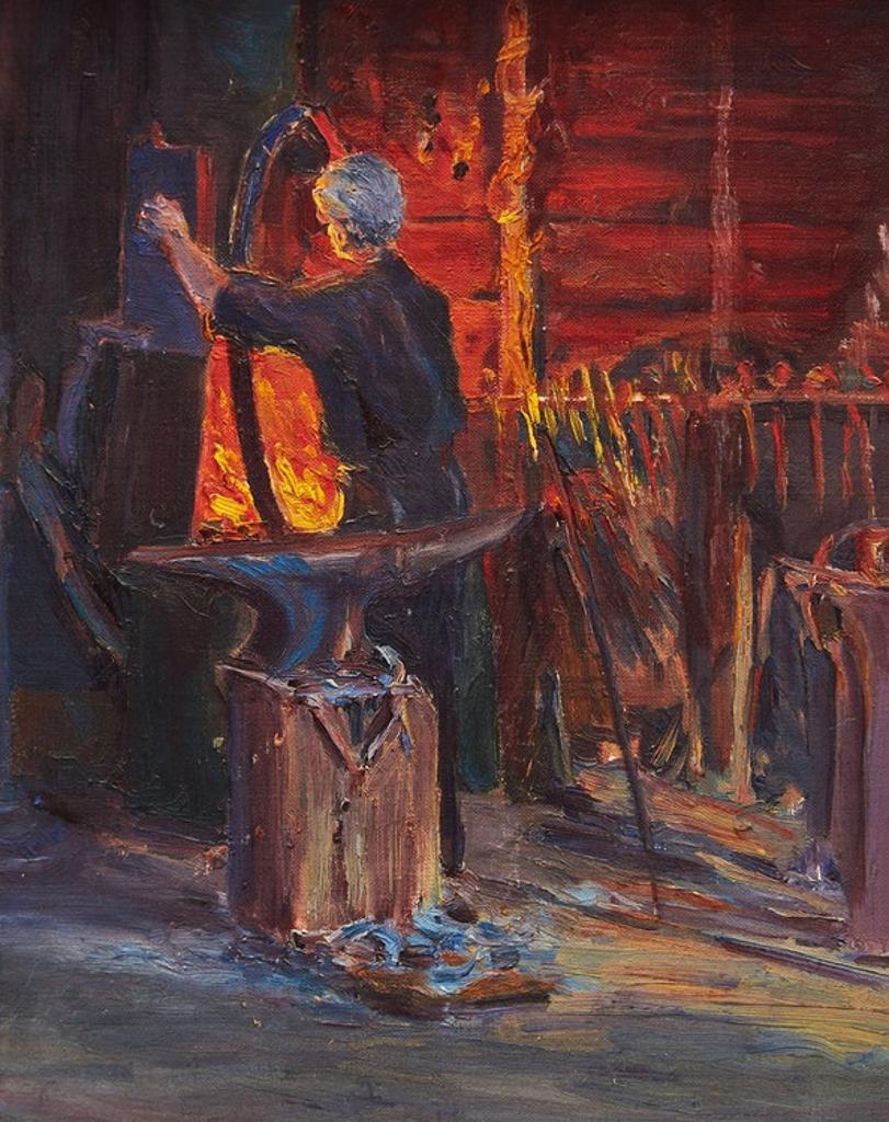 Farquhar Mcgillivray Strachan Stewart Knowles (1859-1932) - Blacksmith Shop