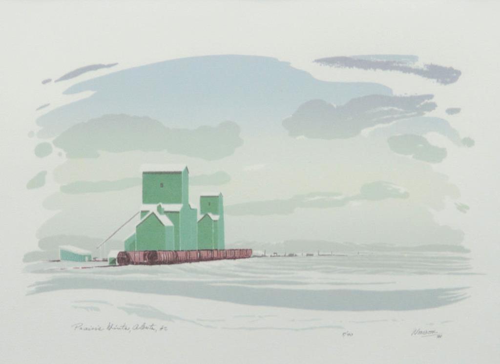 George Weber (1907-2002) - Prairie Winter, Alberta