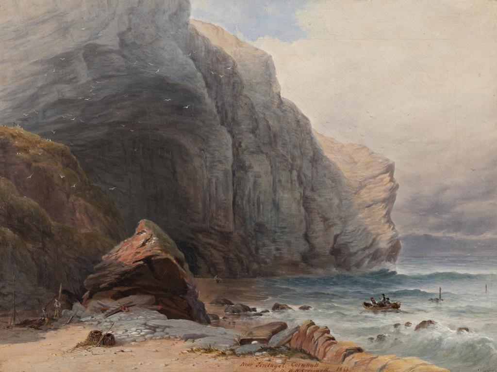 William Nicoll Cresswell (1822-1888) - Near Tintagel, Cornwall