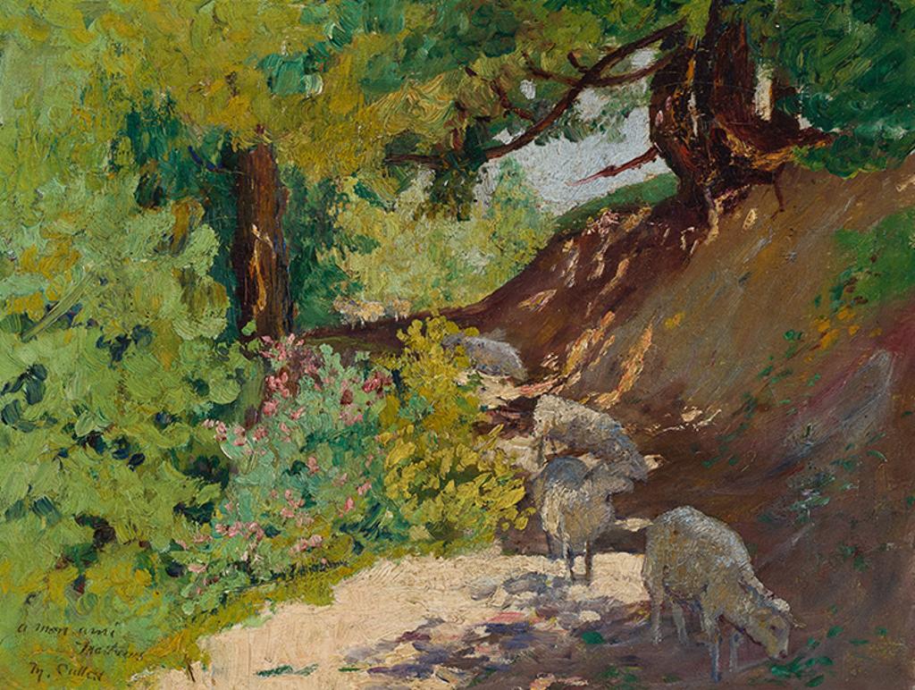 Maurice Galbraith Cullen (1866-1934) - Brittany Landscape, Sheep in Dappled Light