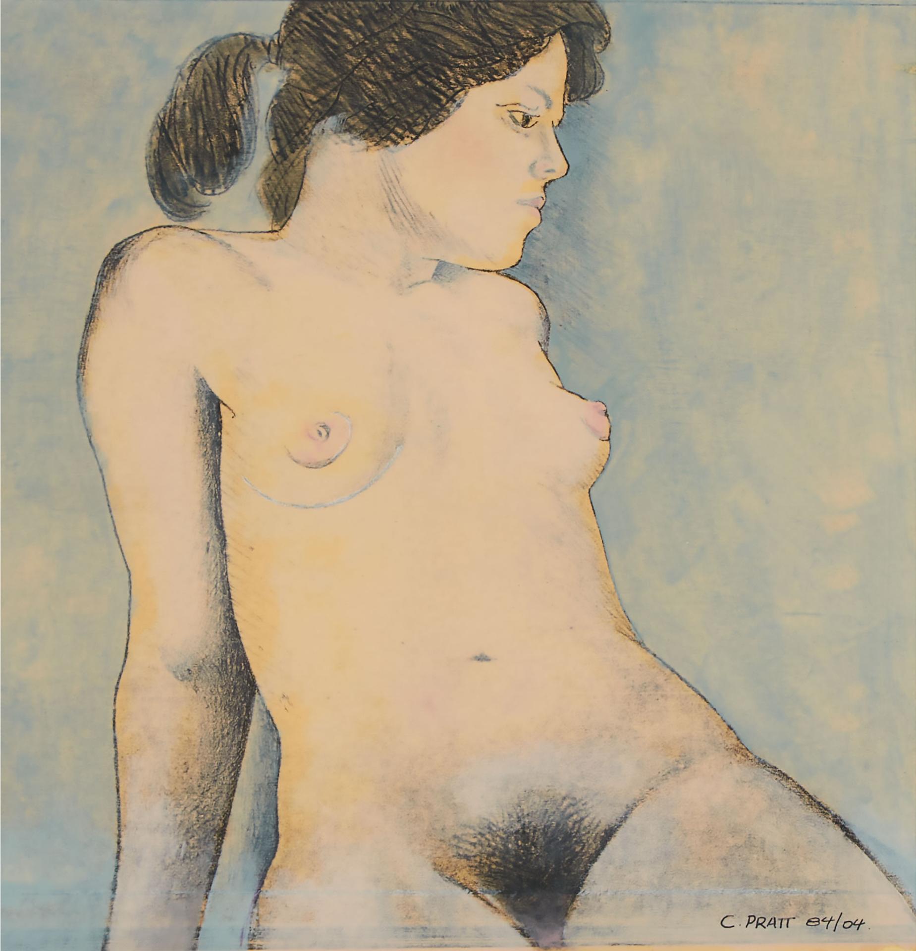 Christopher John Pratt (1935-2022) - Anonymous Nude With A Ponytail, 1984/2004