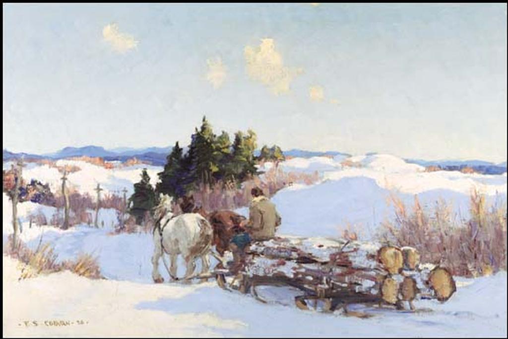 Frederick Simpson Coburn (1871-1960) - Logging Team on a Country Road