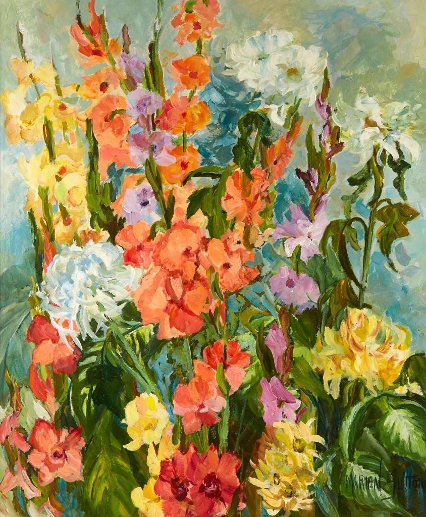 Marion Isobel Sutton (1922-2011) - Flower Garden
