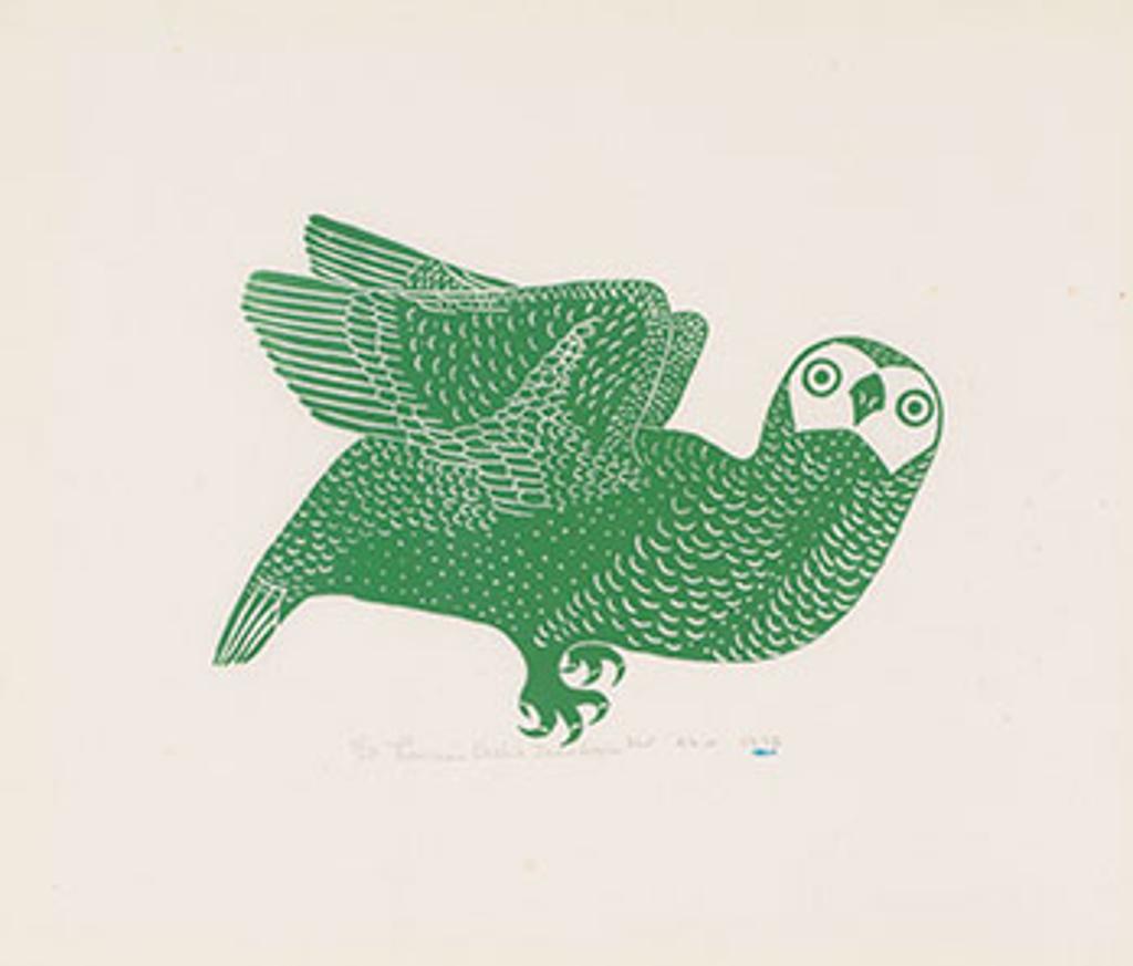 Thomassie Echalook (1935-2011) - Green Owl