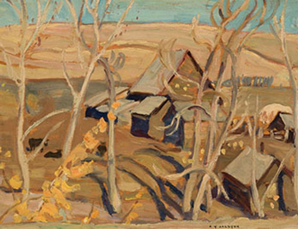 Alexander Young (A. Y.) Jackson (1882-1974) - Farm at Pincher Creek, Alberta