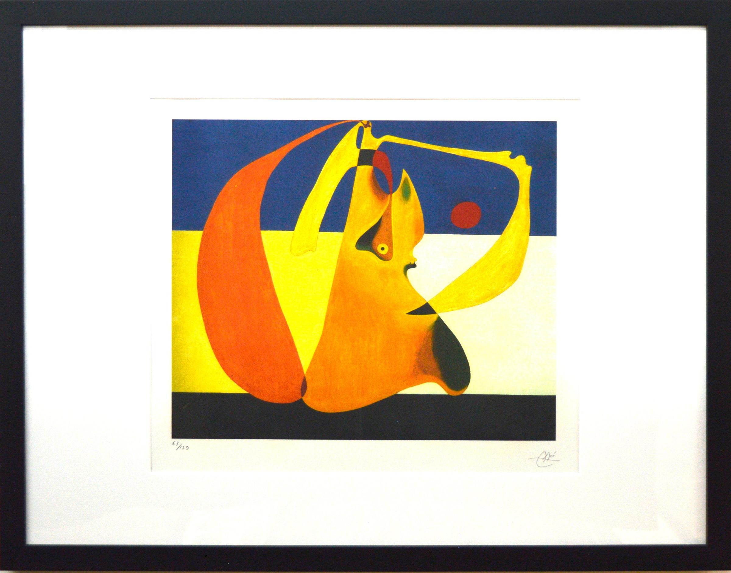 Joan Miró (1893-1983) - lithographie decalée 32 couleurs