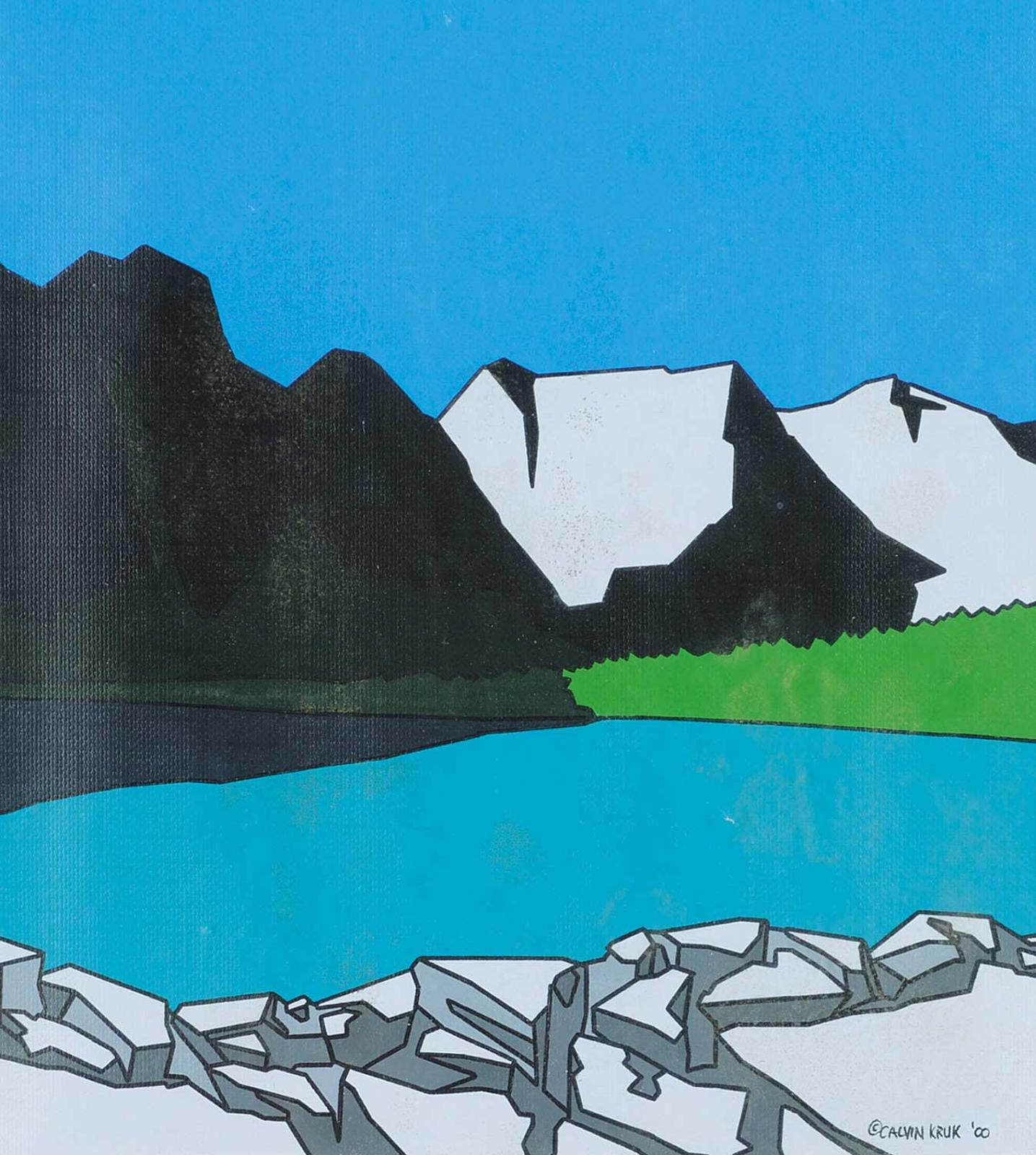 Untitled - Mountain Lake by artist Calvin Kruk