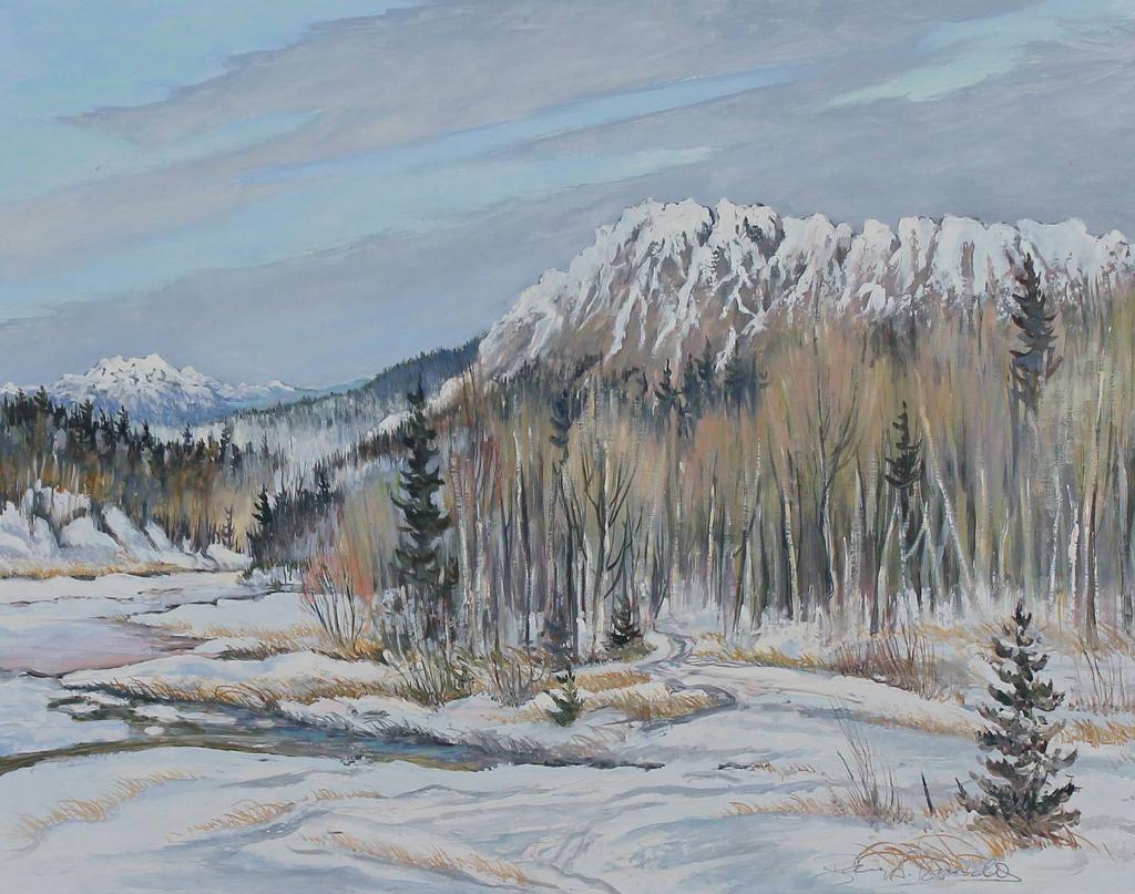 Barry Adam Burdeny (1946) - West of Banff - The Bow Winter